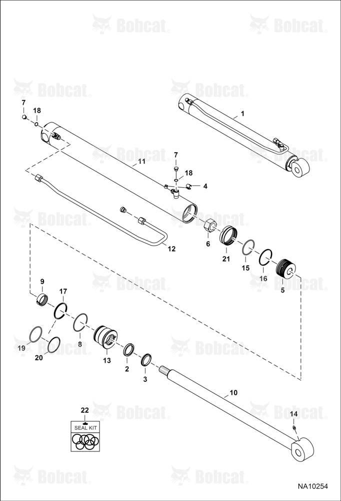Lift Cylinder (82,6 mm) (3.25") DIA Bore - (98,4 mm) (3.875") Tube OD