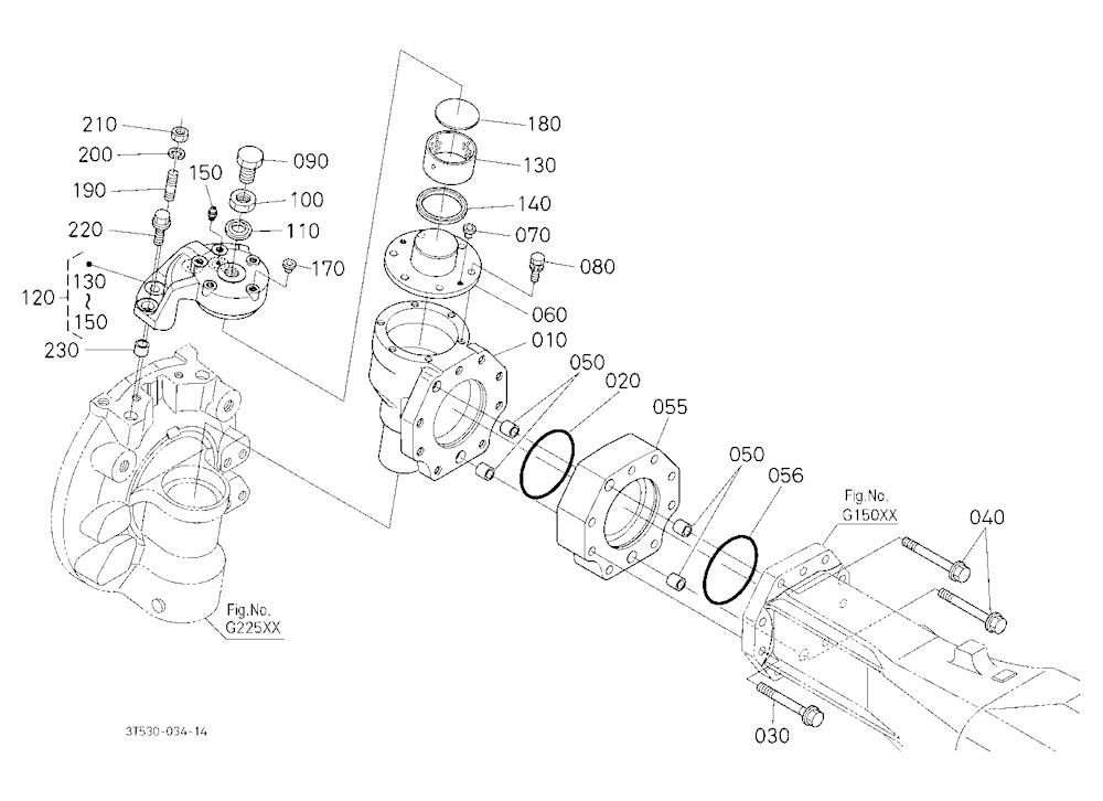 Bevel Gear Case Rh
