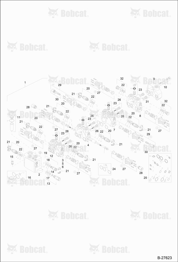 Valve Bank - Articulated Boom (Engine S/N XXXX/0545 & Above)