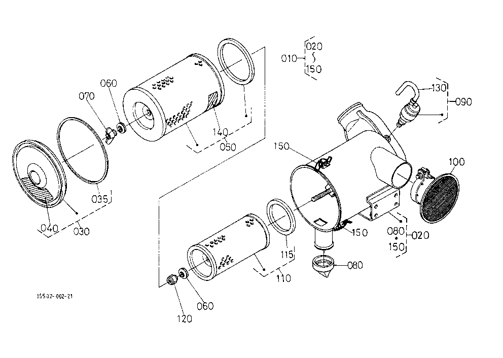 Air Cleaner (Double) [New Type] [Component Parts]