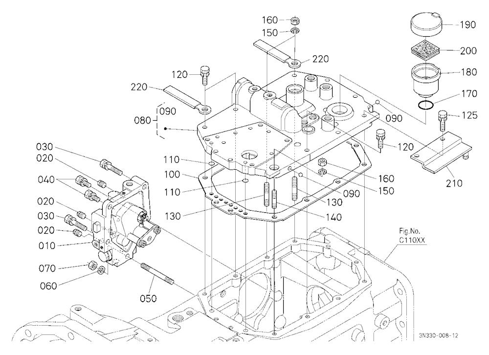 Clutch Housing Cover Upper/Dual Speed Valve [Dual