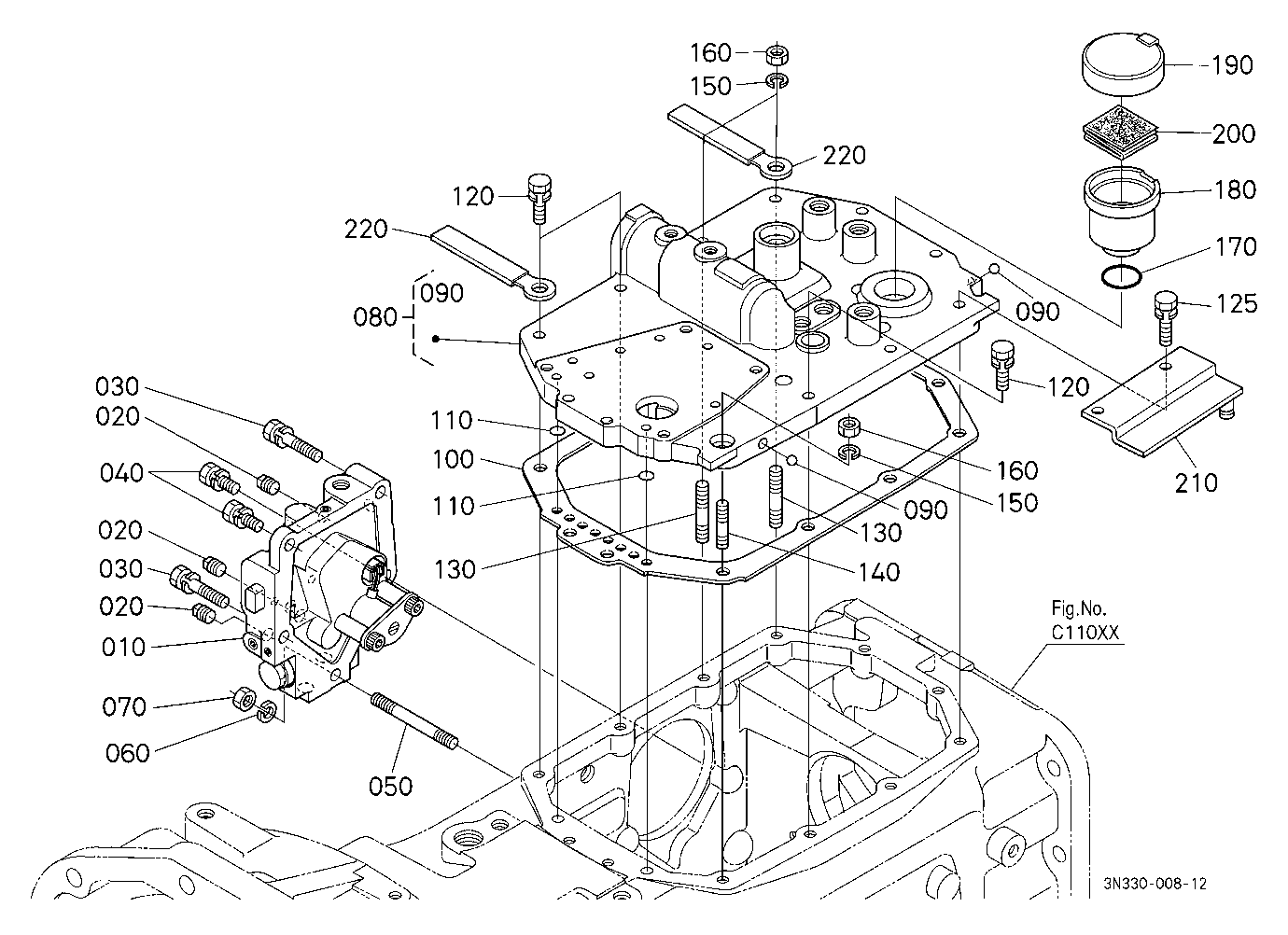 Clutch Housing Cover Upper/Dual Speed Valve [Dual