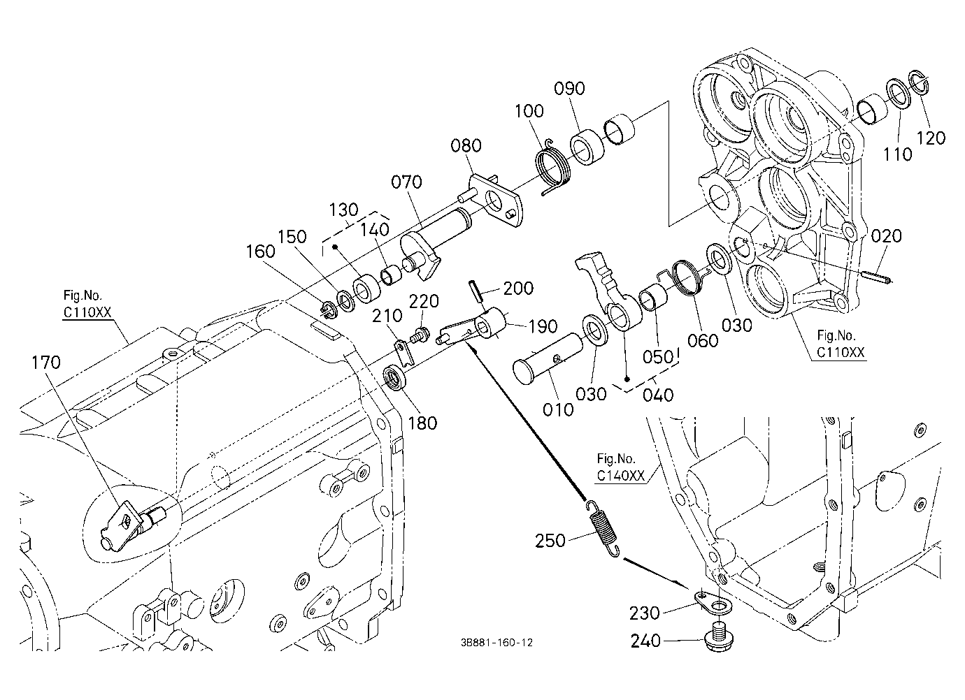 Parking Brake Camshaft