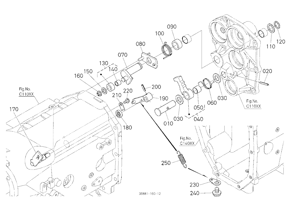 Parking Brake Camshaft