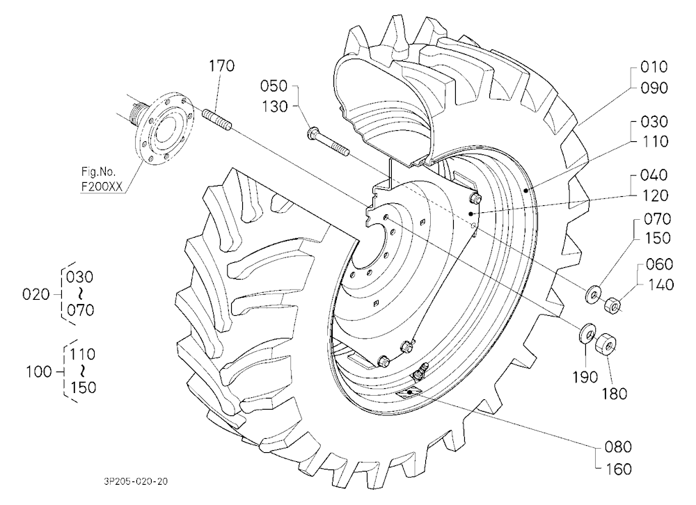 Rear Wheel (18.4R34) [A]