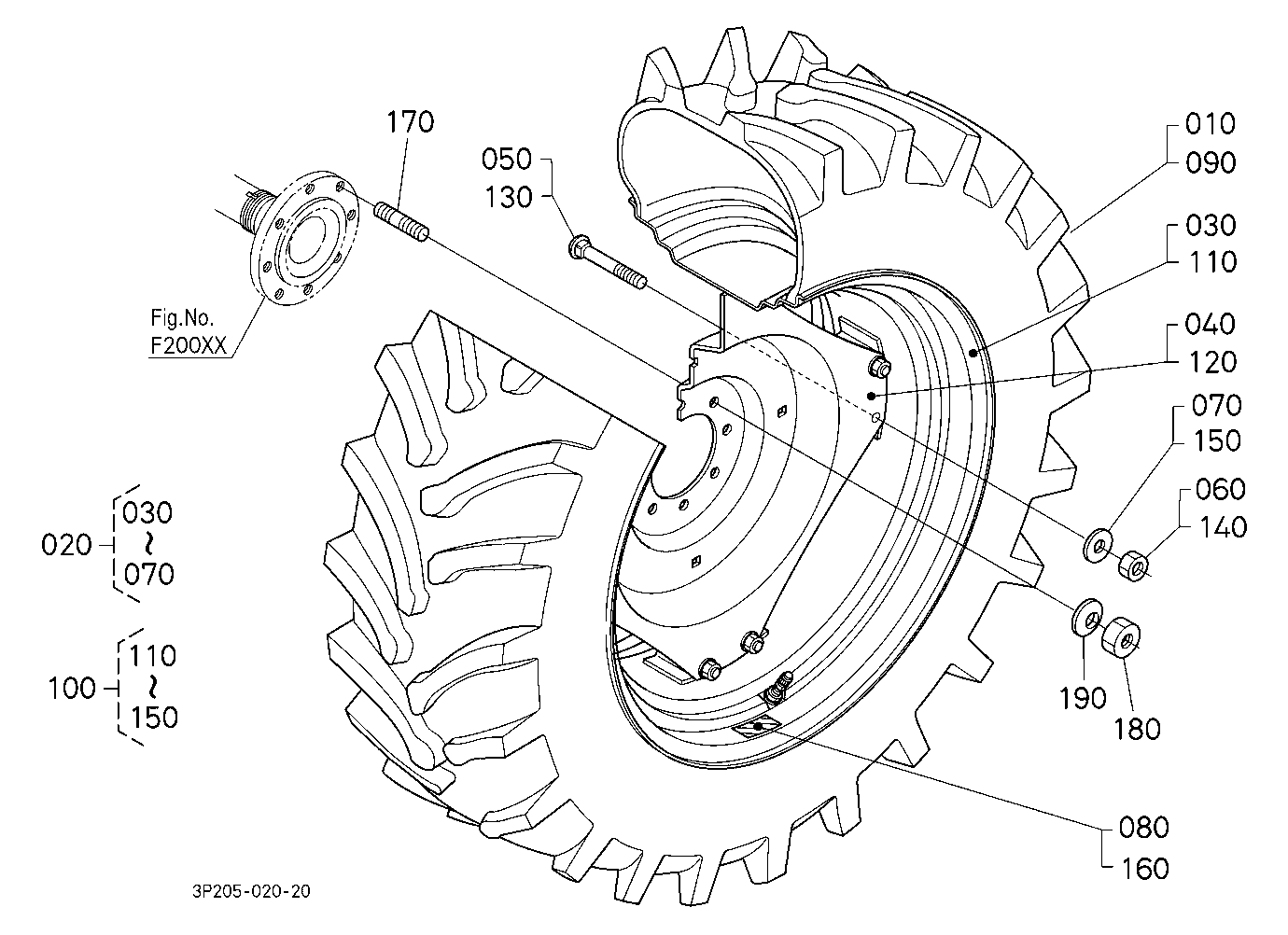 Rear Wheel (18.4R34) [A]