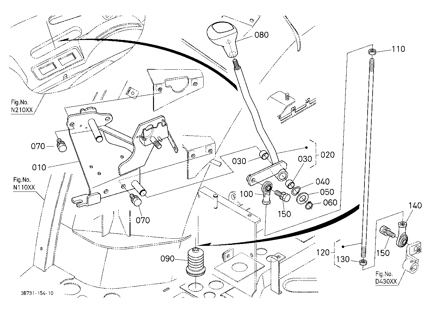 Range And Creep Gear Shift Lever