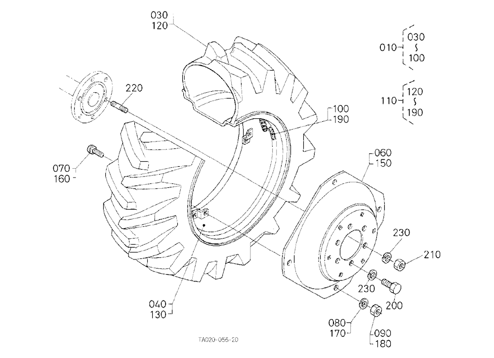 Rear Wheel (420/70-24)