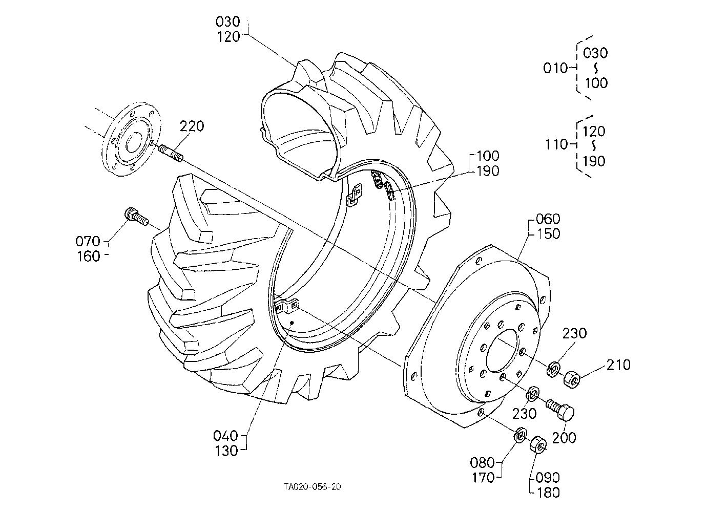 Rear Wheel (420/70-24)