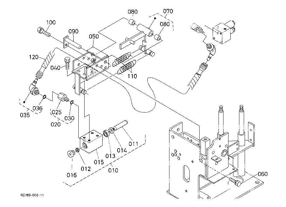 Control Lever (Travel Lock)
