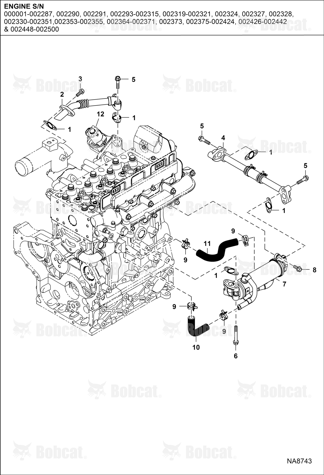 Exhaust Gas Recirculation (Engine S/N See NOTE)