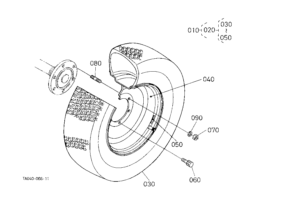 Rear Wheel (41*14.00-20)