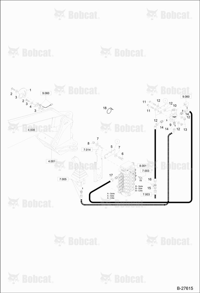 Hydraulic Installation (BOOM Height Limitation - Mono BOOM)