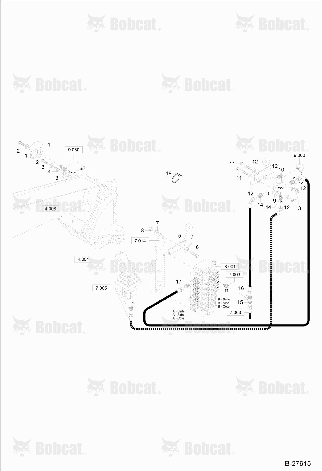 Hydraulic Installation (BOOM Height Limitation - Mono BOOM)