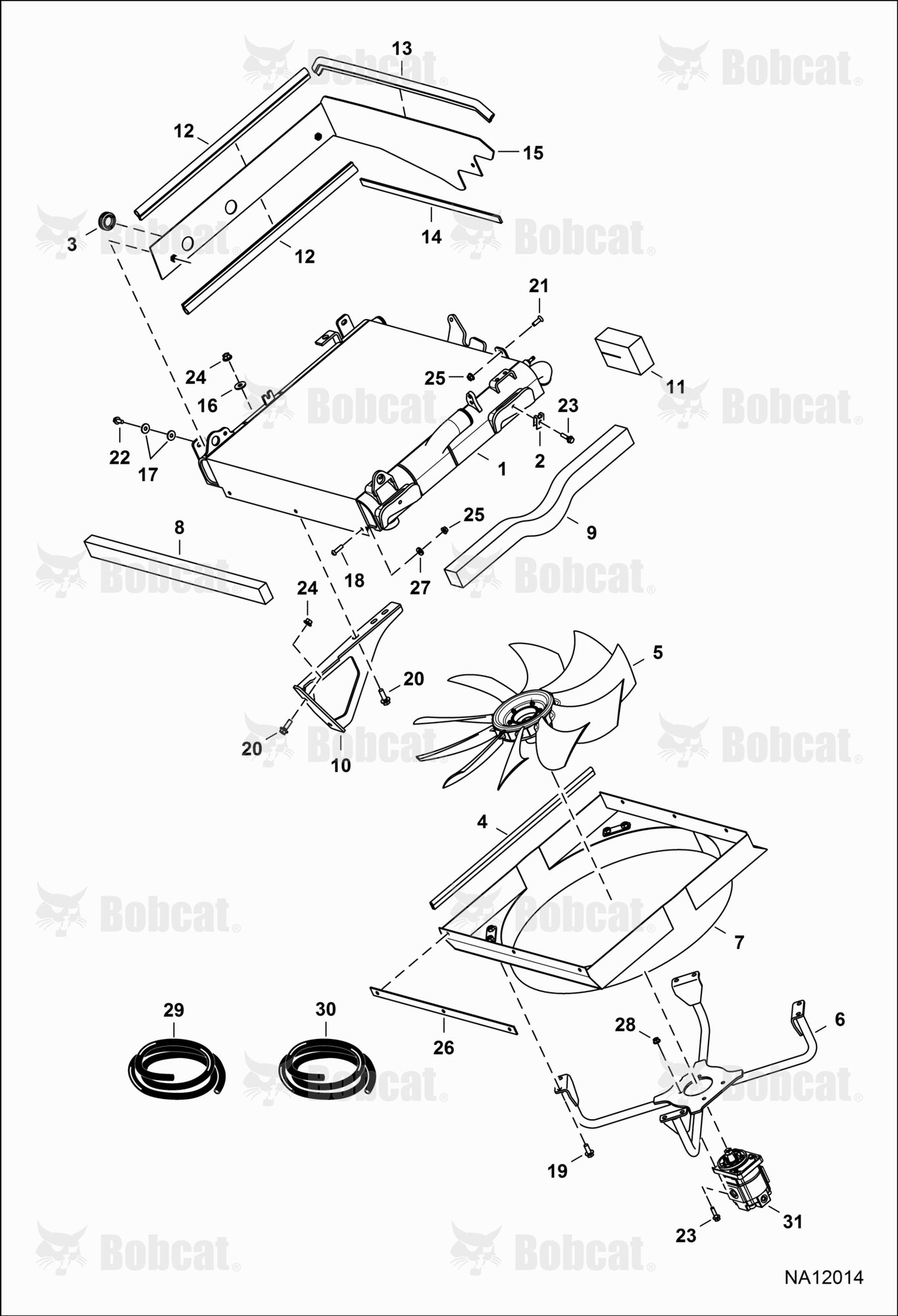 Engine & Attaching Parts (Radiator Water Exchanger)