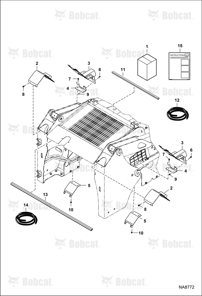 Engine Compartment Debris Kit (Rounded Upright Weld)