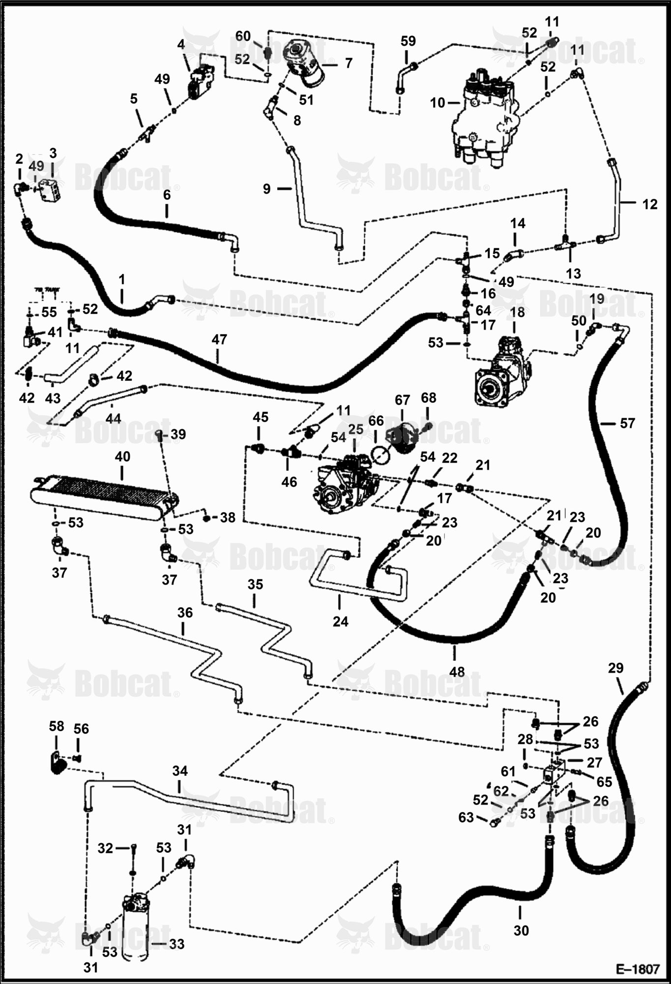 Hydrostatic Circuitry  503112001 & Above