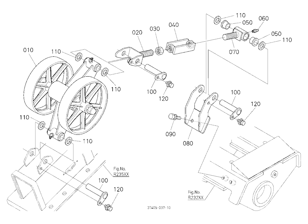 Truck Guide Roller Lh (Power Crawler)