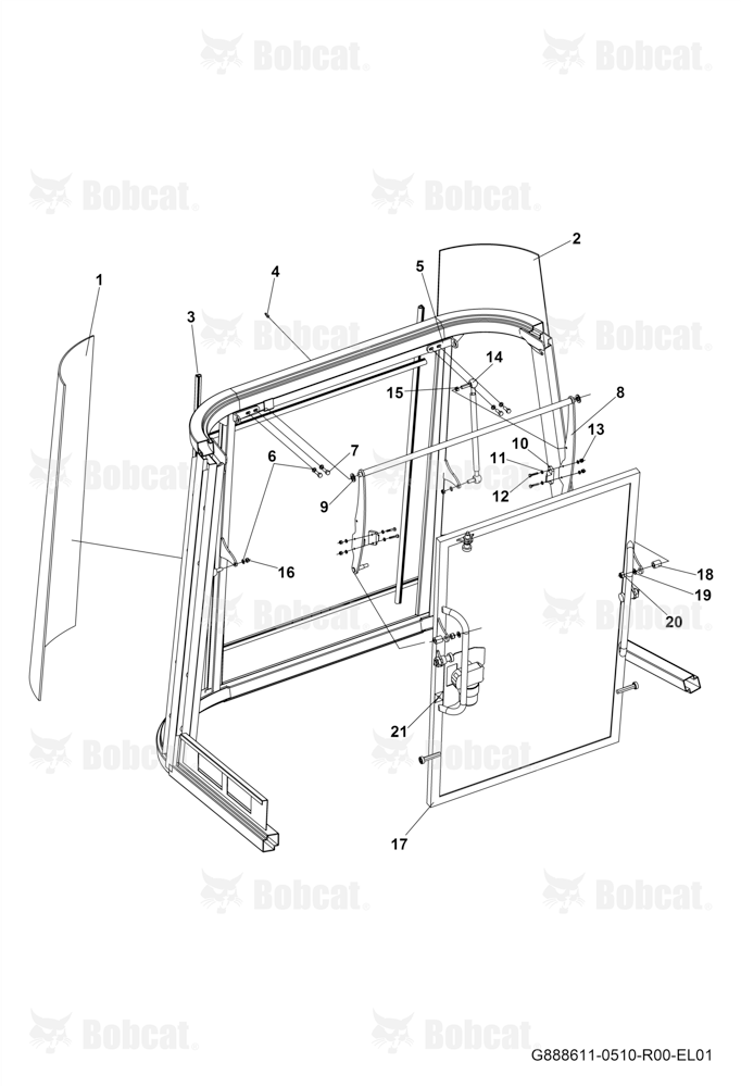 Cabin Rear and Frame Assembly