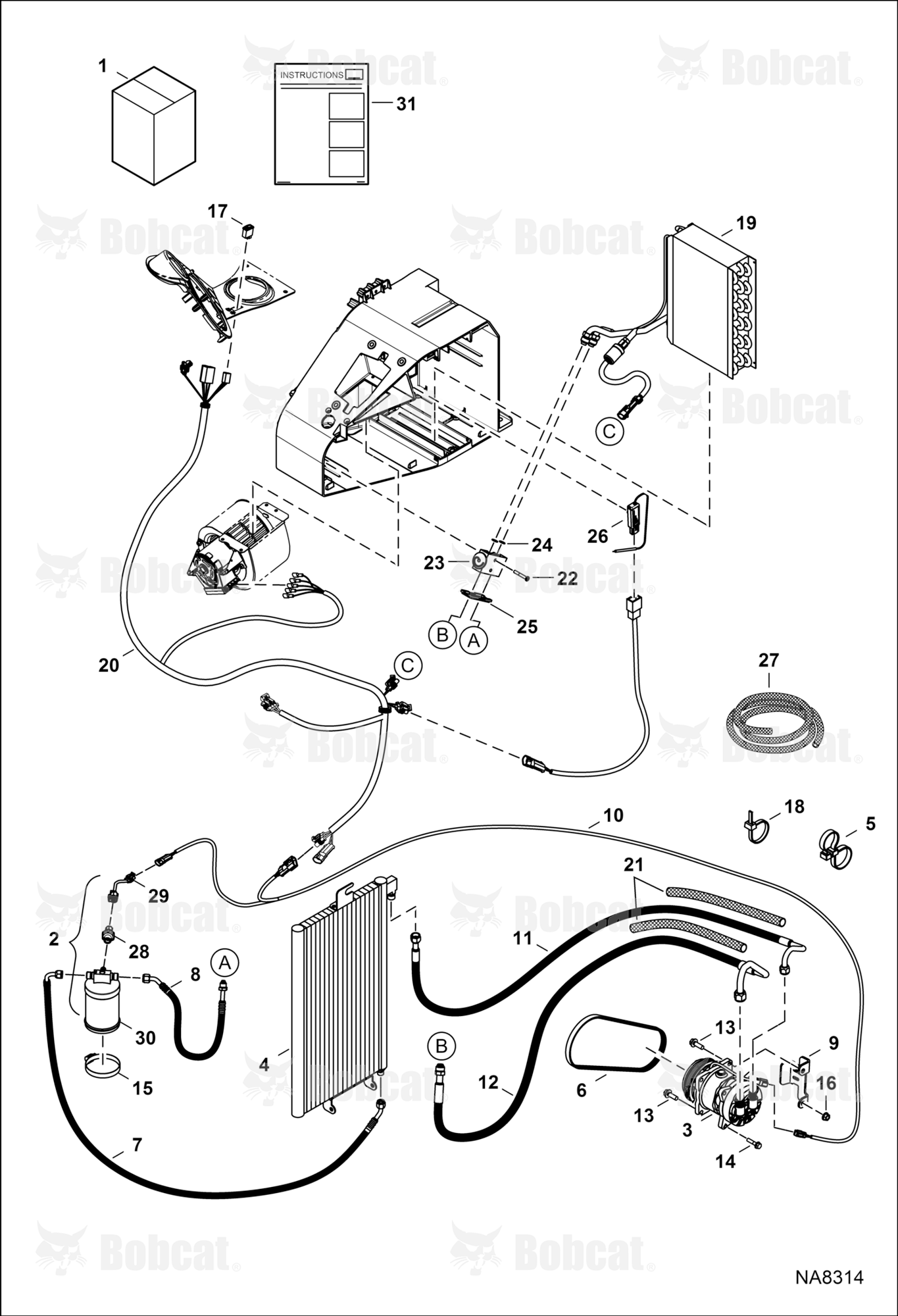 Heater & A/C (A/C Kit)