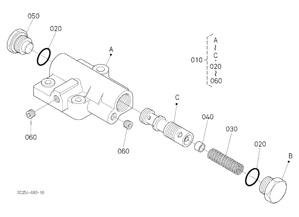 Flow Priority Valve [Component Parts]