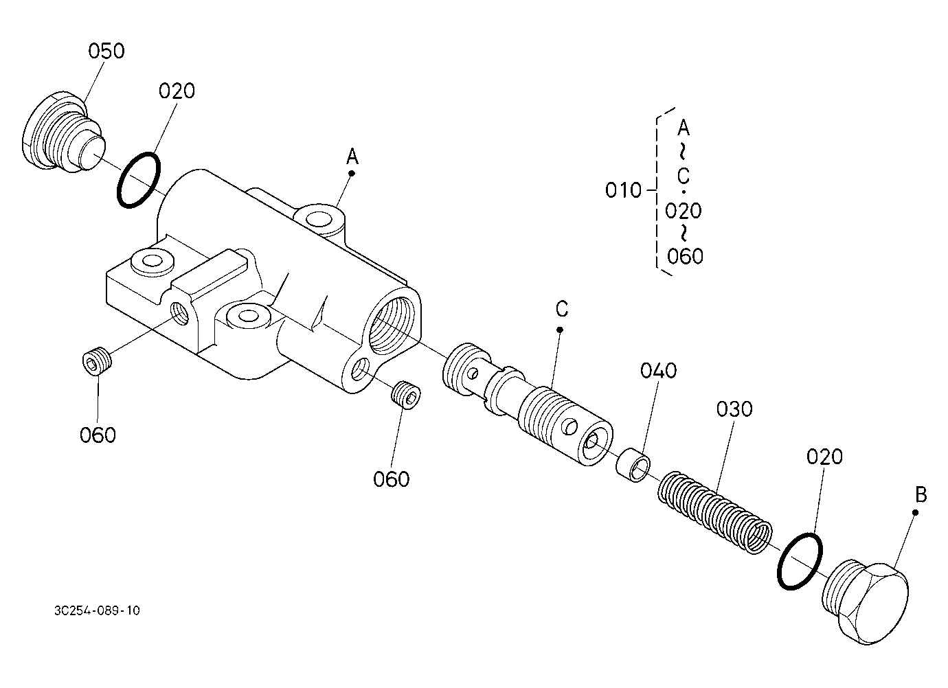 Flow Priority Valve [Component Parts]