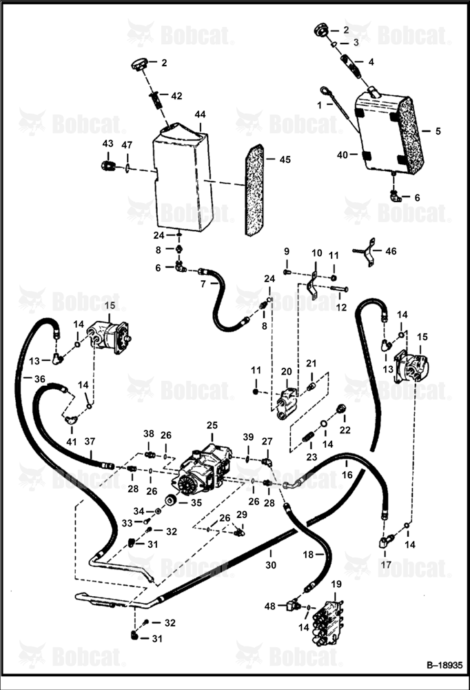 Hydrostatic Circuitry 501915001 & Above