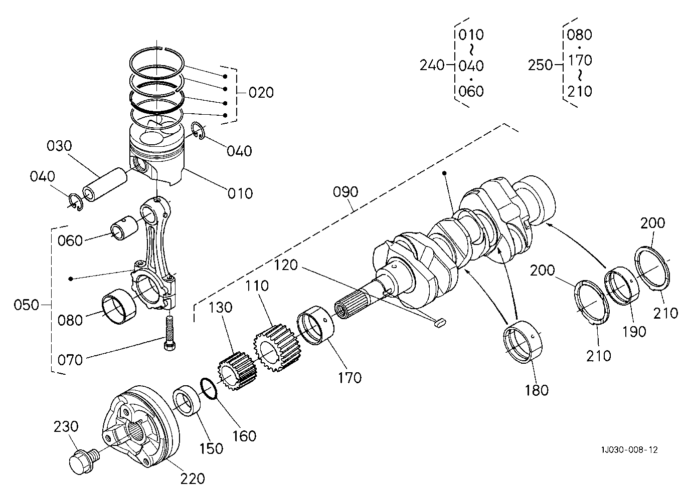 Piston And Crankshaft