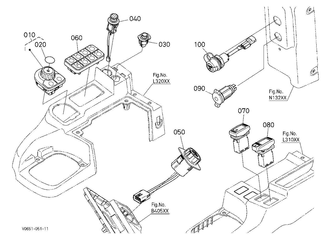 Switch (Cockpit) [Hydraulic Hitch]