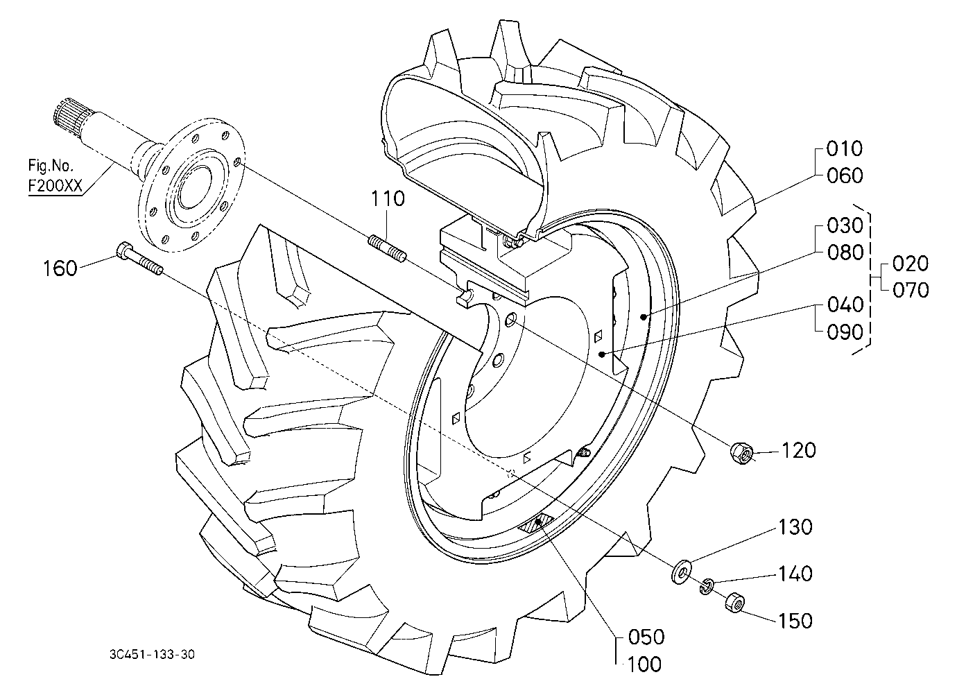 Rear Wheel (480/65R24 R1)