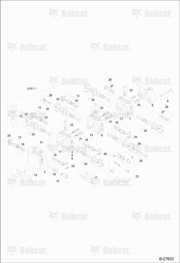 Valve Bank - Mono Boom (Engine S/N XXXX/0506 & Below)