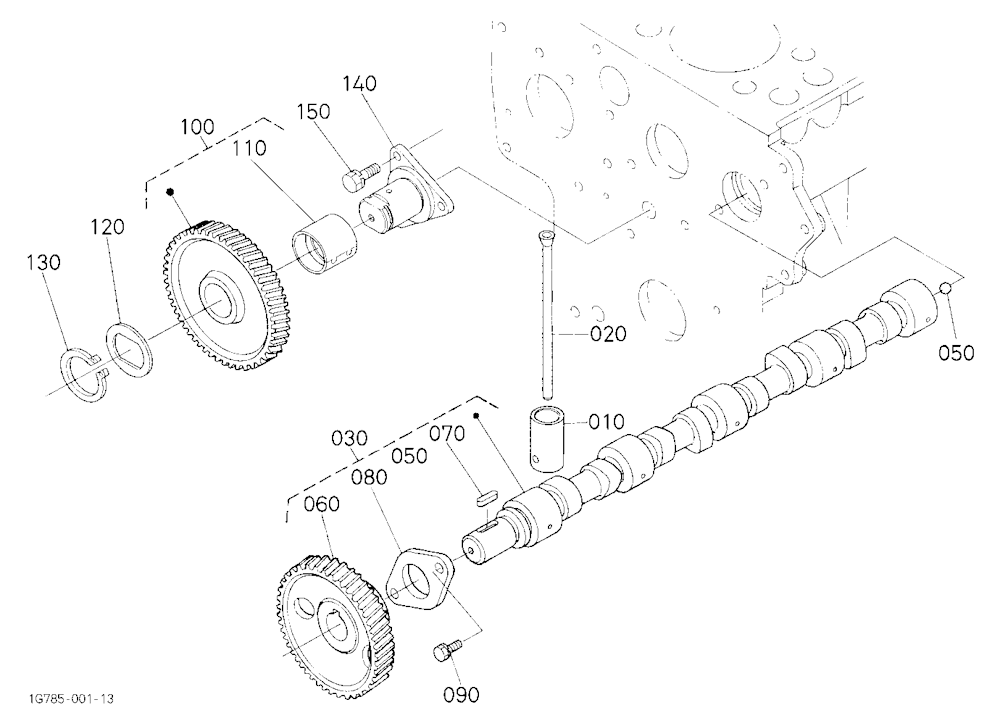 Camshaft And Idle Gear Shaft