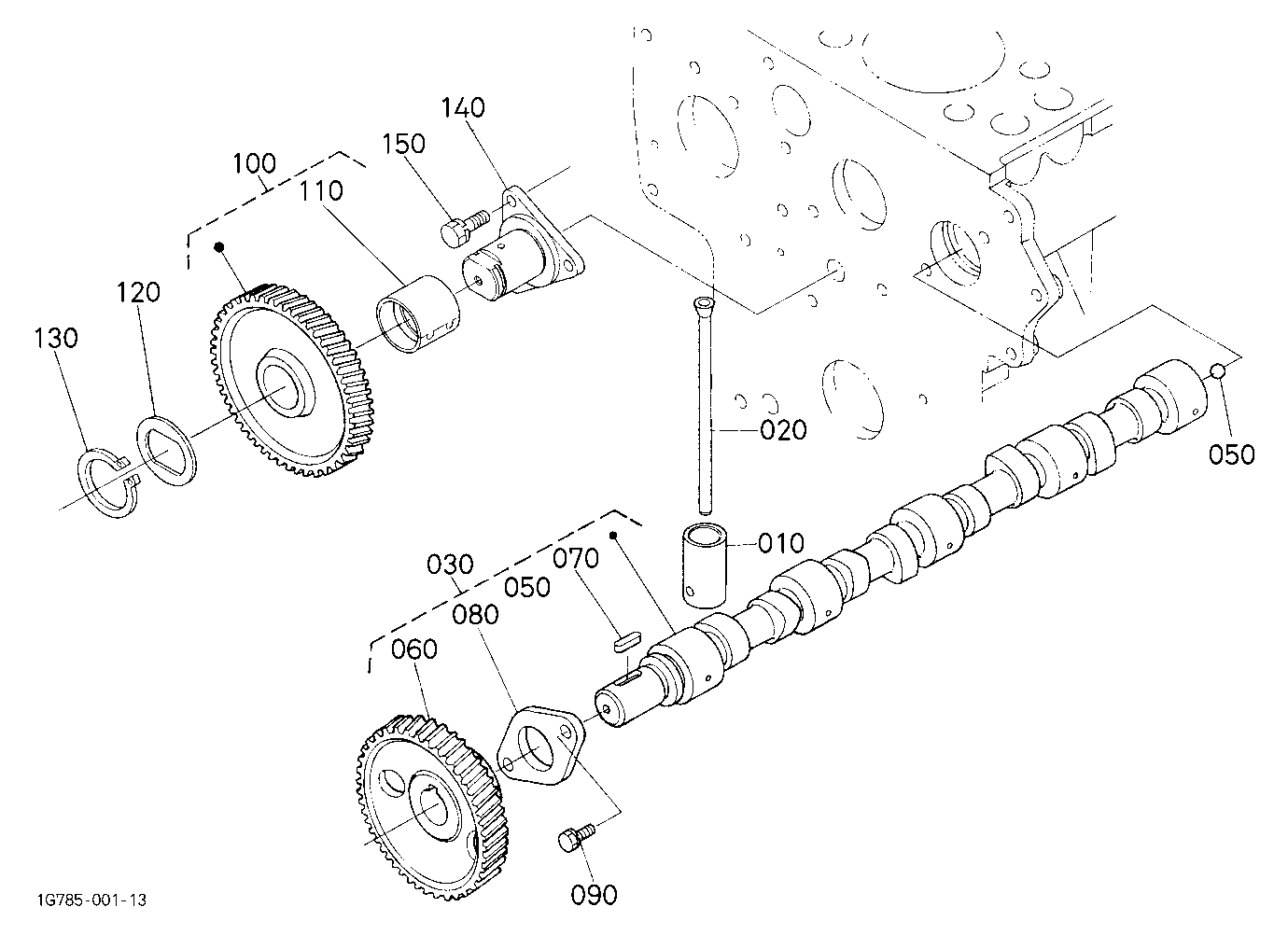Camshaft And Idle Gear Shaft