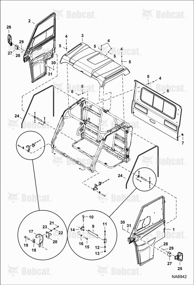CAB Panels (Poly) (Roof & Rear Window)