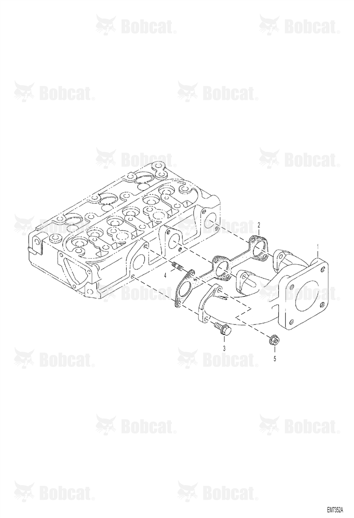Exhaust Manifold (Engine S/N 4JC0001 & Above)