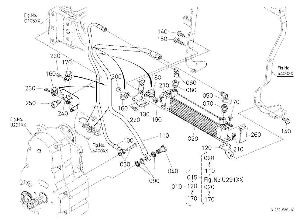 Front Pto Kit (6 Splines) (Oil Cooler) [Option]
