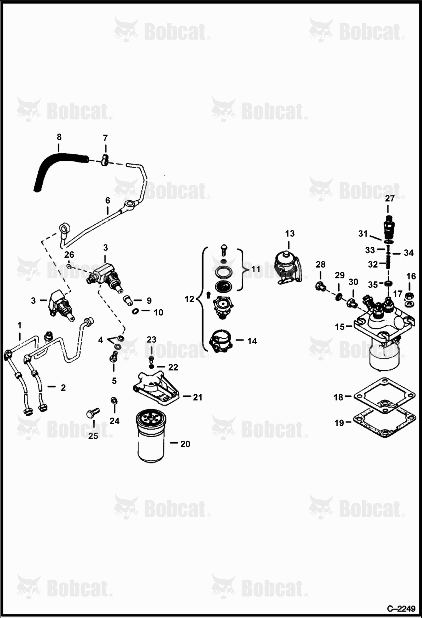 Fuel System (Deutz F2L411W)