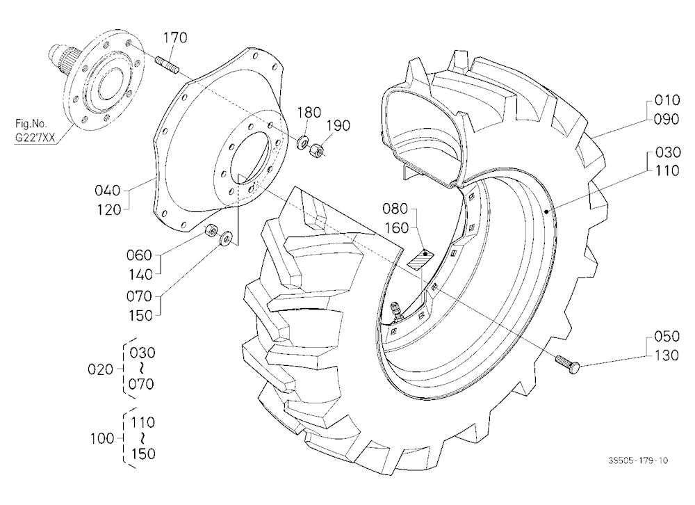 Front Wheel (13.6-24 R1) [A]
