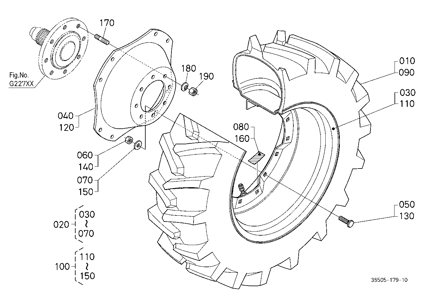 Front Wheel (13.6-24 R1) [A]