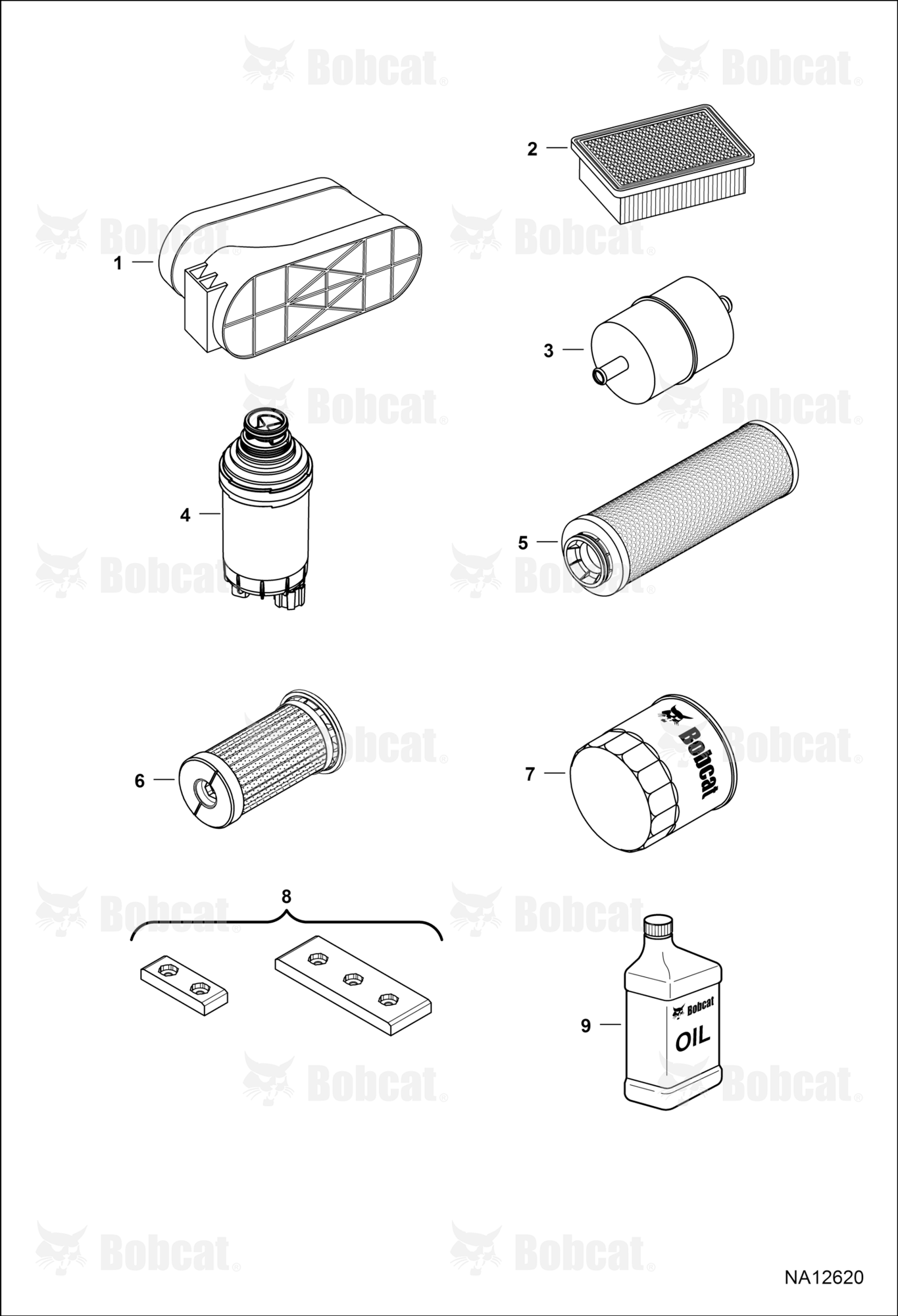Scheduled Maintenance Items (Every 500 Hours Or Every 6 Months)