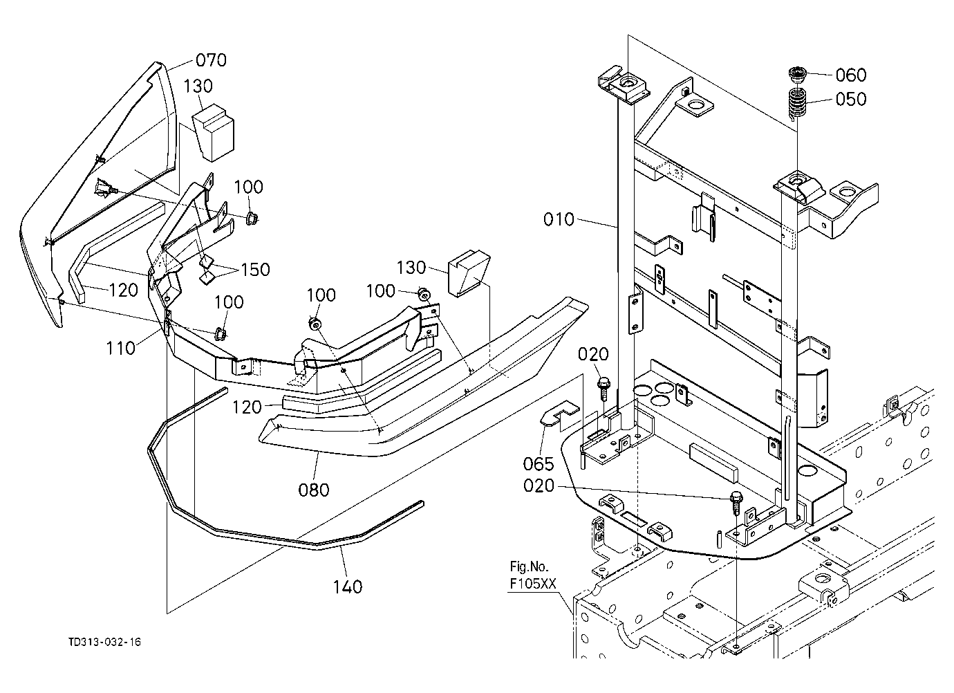 Hood (Bonnet) Front Support [New] [A]