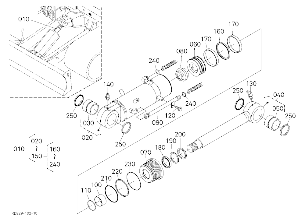 Blade Cylinder And Component Parts