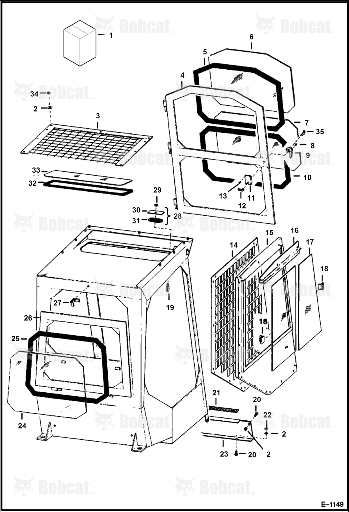 CAB Enclosure  4958M11001 - 4958M12999