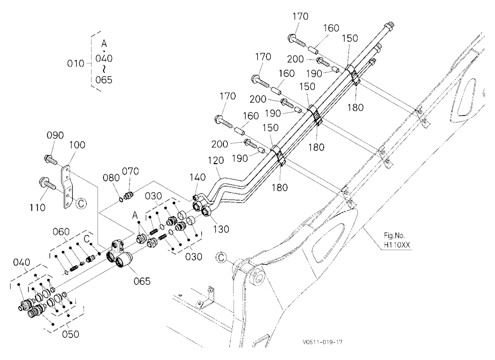 Oil Piping (Arm Lh)