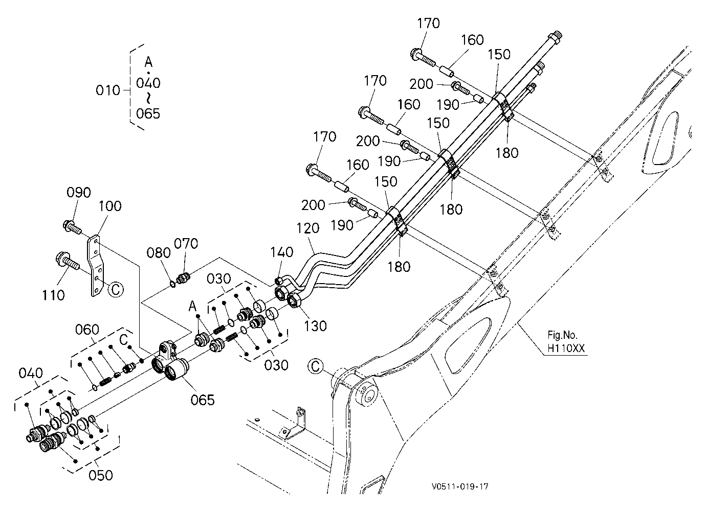 Oil Piping (Arm Lh)