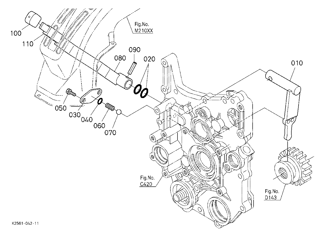 Front Wheel Drive Lever