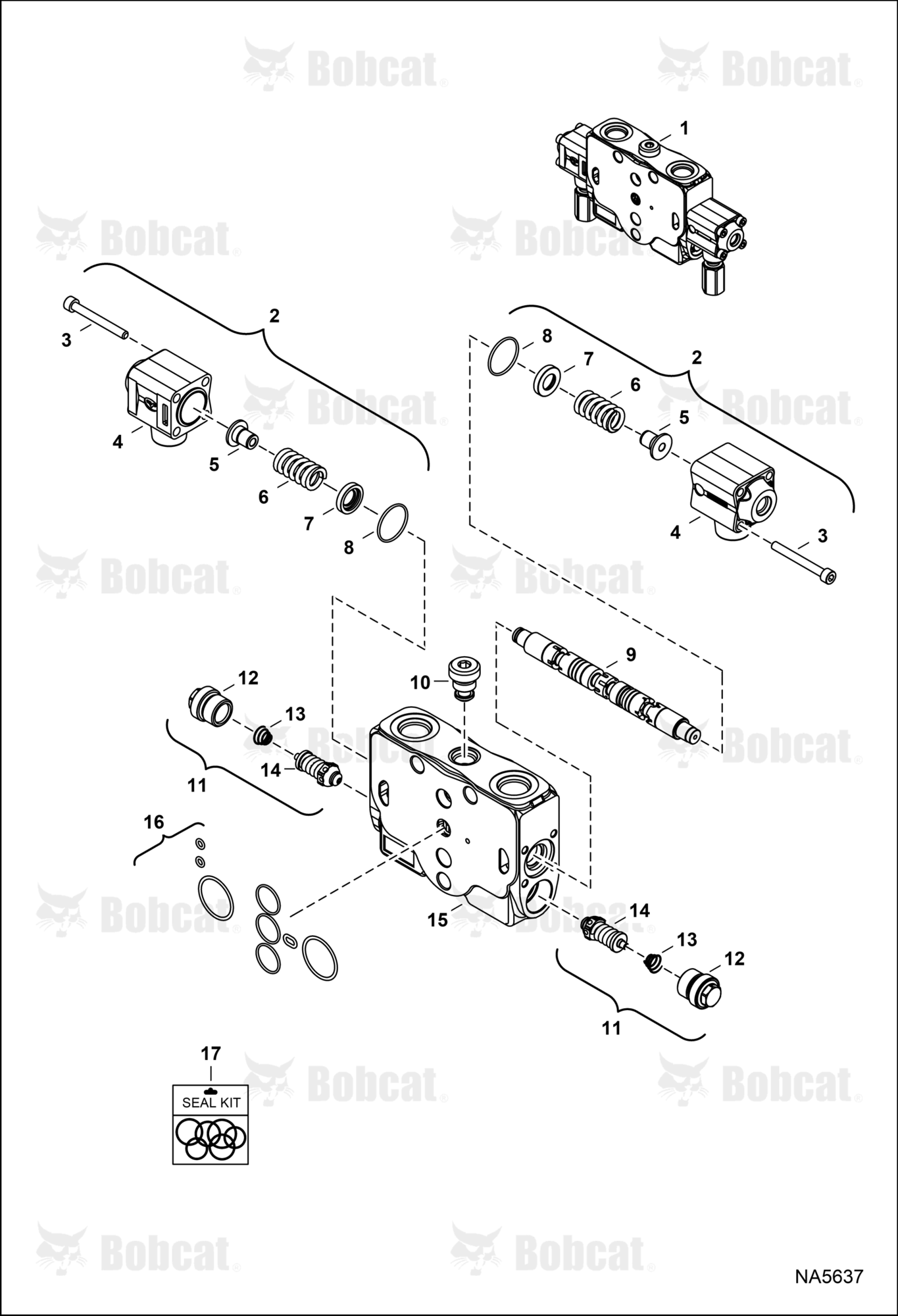 Hydraulic Control Valve (Arm Section)