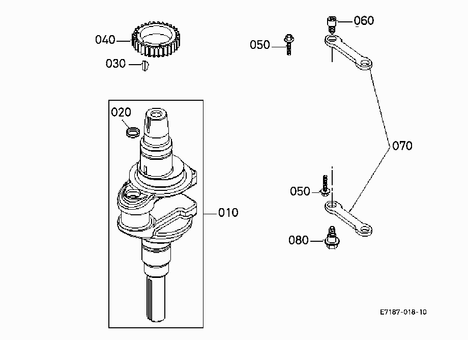 CRANKSHAFT (T1880A S.No.<=21102)