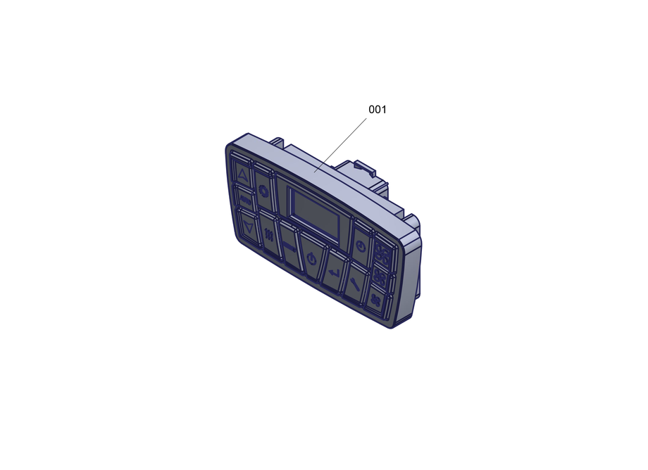 Cab Temperature Control Panel - Auto