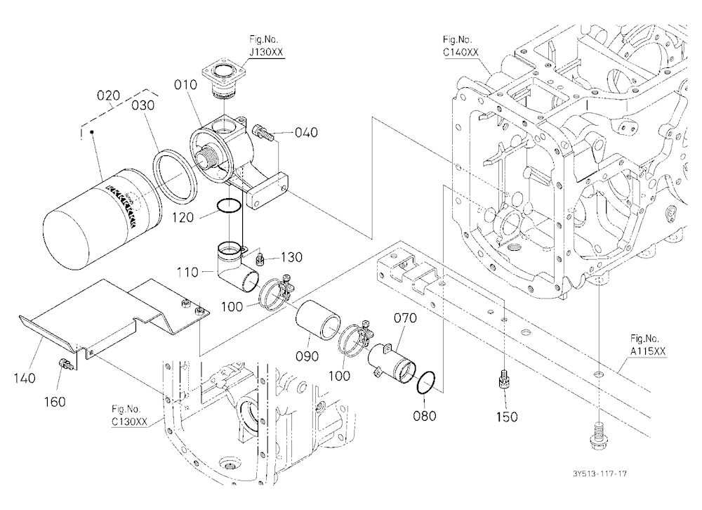 Hydraulic Oil Line (Suction)